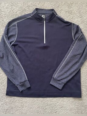 FootJoy Men’s Navy 1/4 Zip Performance Sweater XL